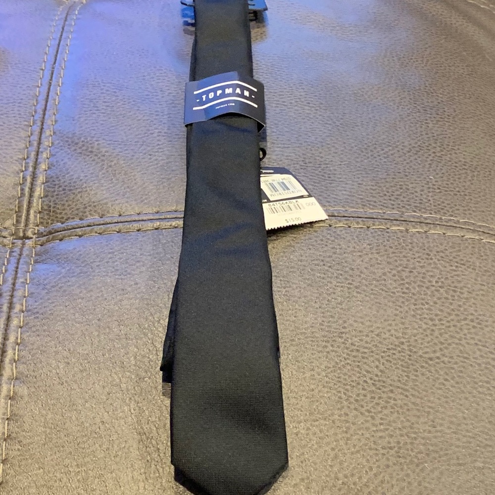 Top Man skinny black tie